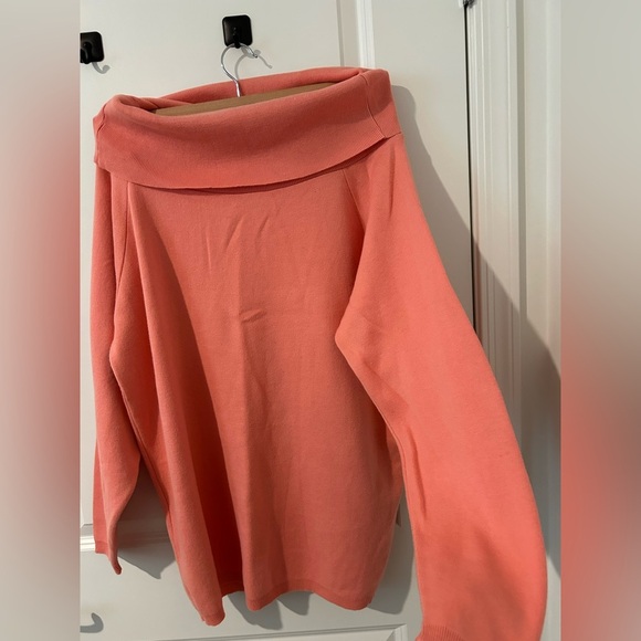 Cowl Neck Pink Sweater - Picture 3 of 8